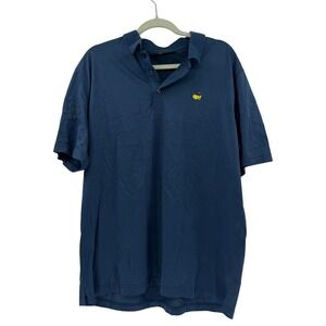Masters Collection Navy Blue Pima Cotton Golf Polo Shirt Mens XL Logo